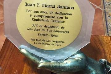 Las Longueras reconoce la labor de Juan Martel al frente de Festejos (Foto TA)